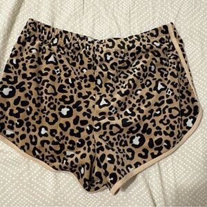 Hollister leopard print shorts